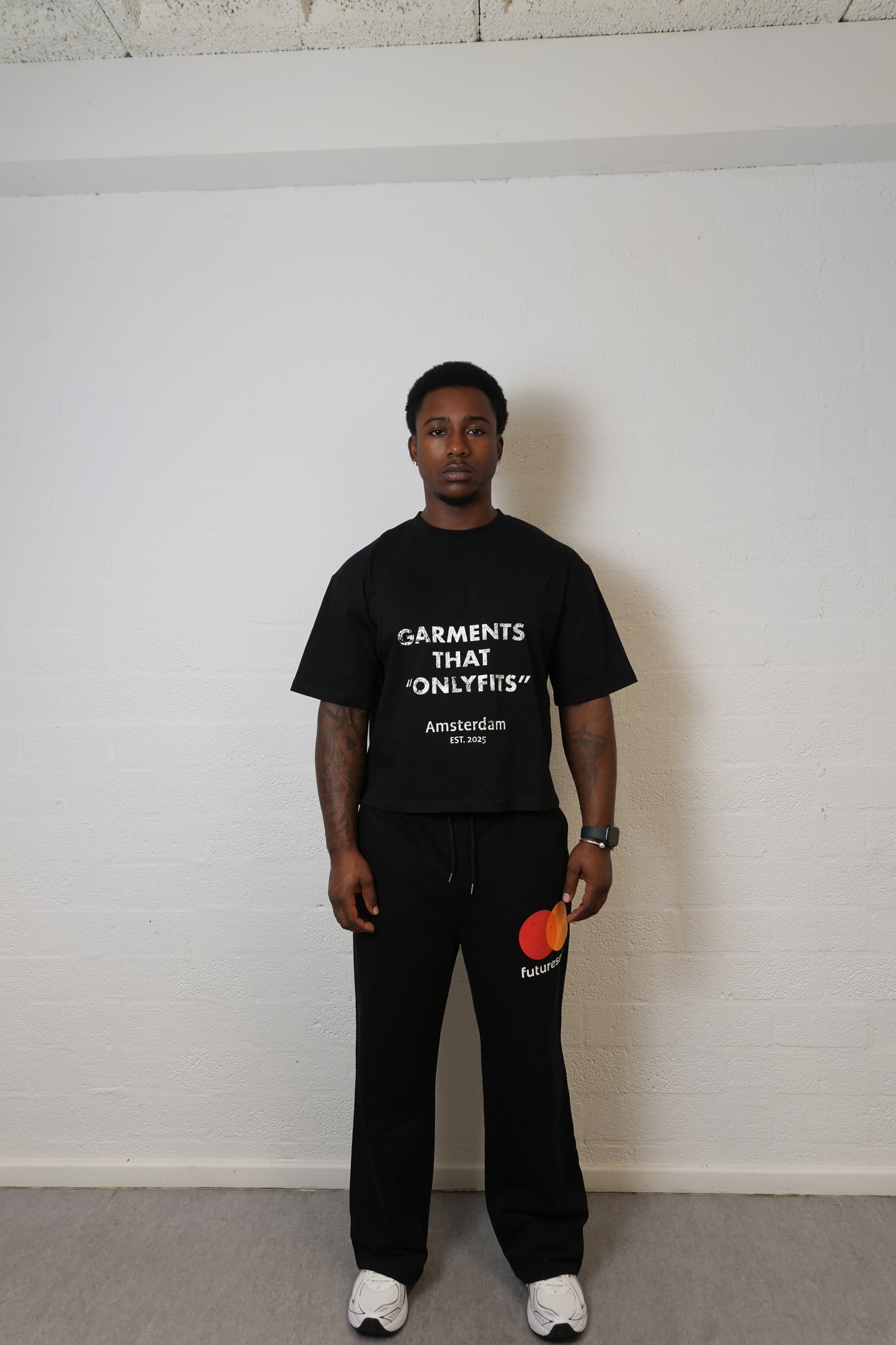 Garment Crop Tee Black