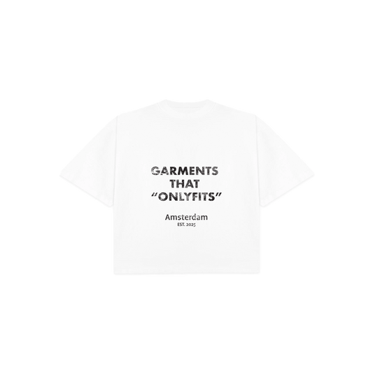 Garment Crop Tee White