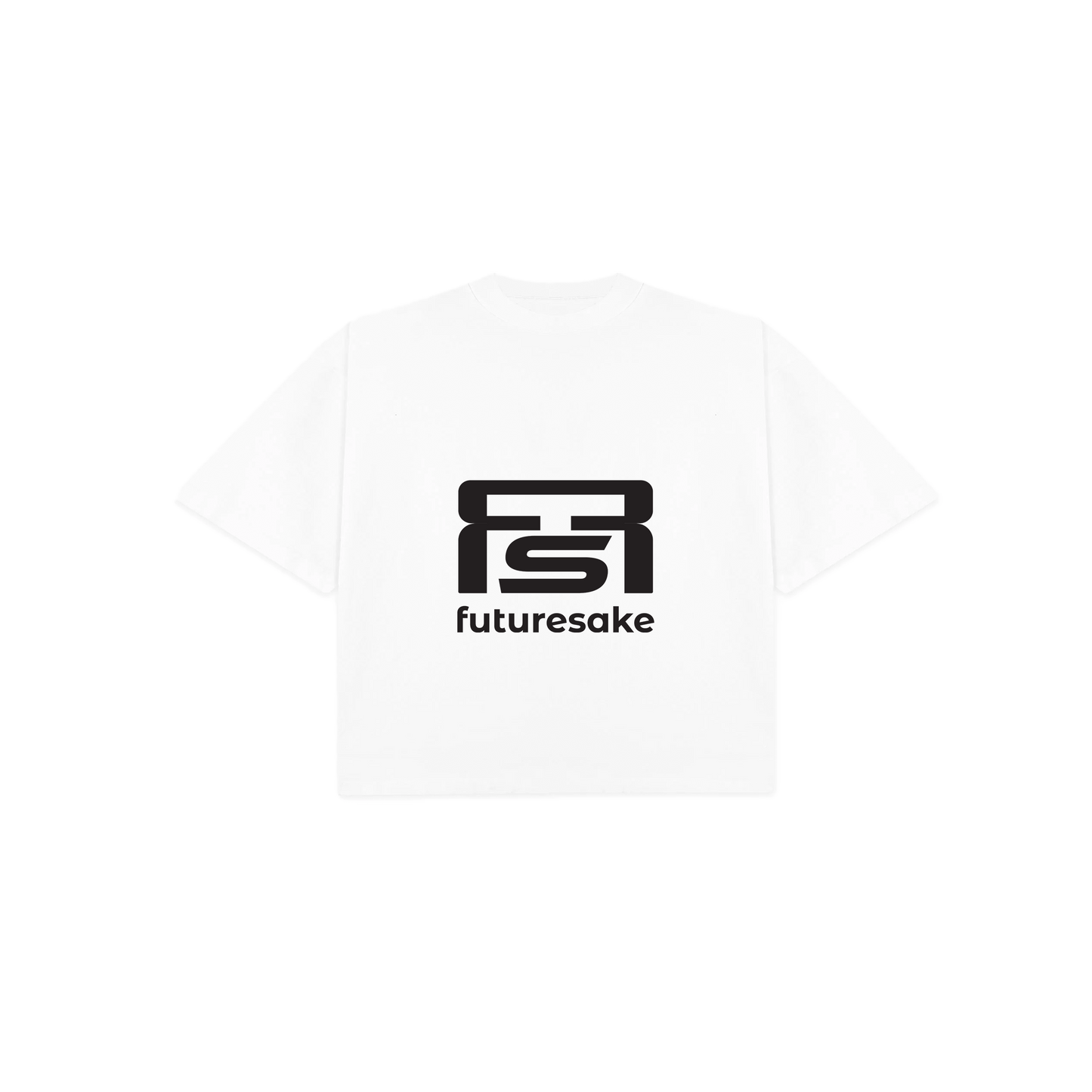 FS Logo Crop Tee White