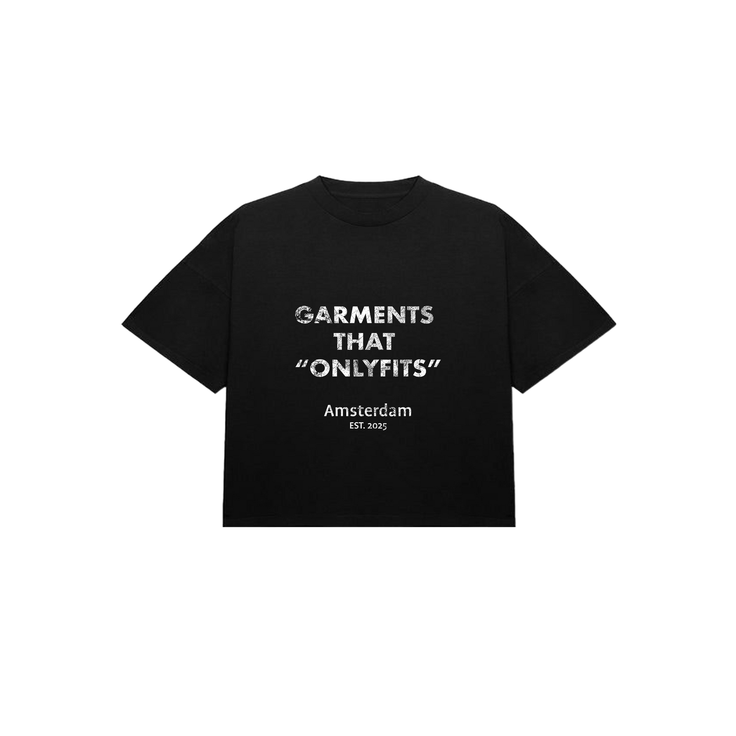 Garment Crop Tee Black